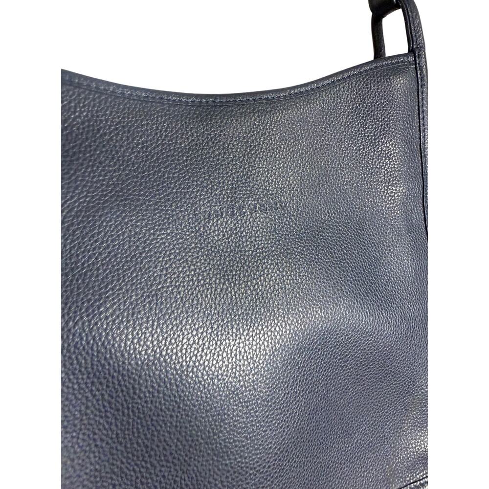Longchamp 'Le Foulonne' Medium Leather Crossbody Bag in Navy - Picture 5 of 11